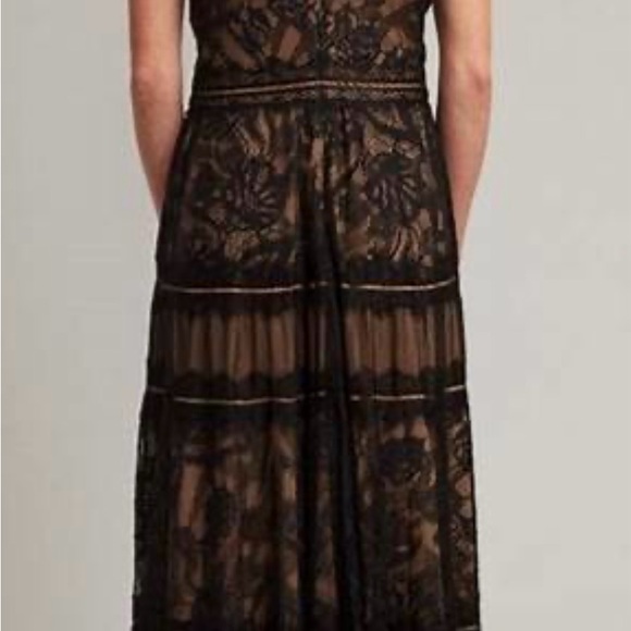 Tadashi Shoji Elegant Black Lace Midi Dress - Picture 2 of 2